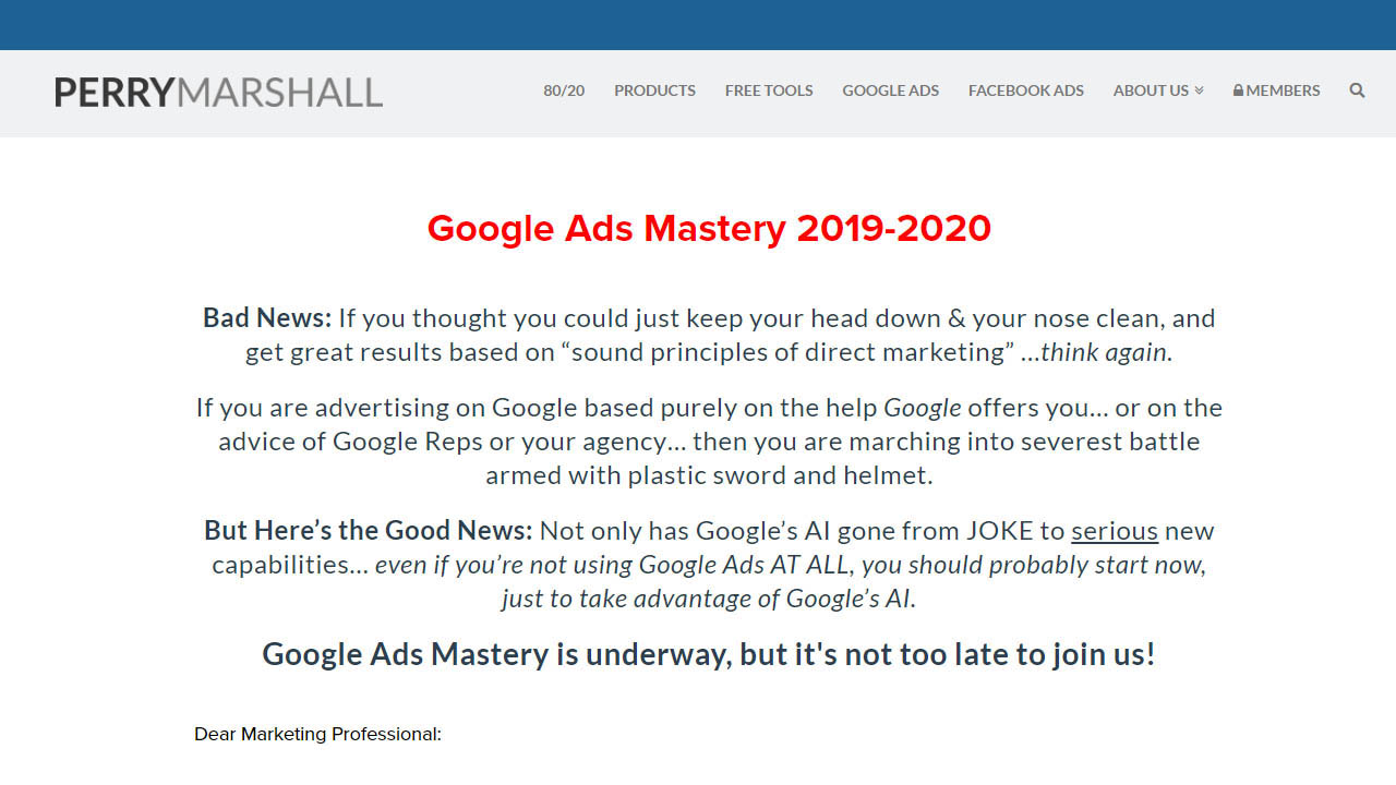Perry Marshall & Mike Rhodes – Google Ads Mastery