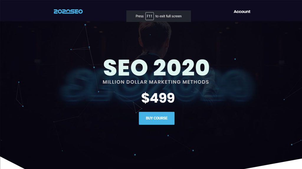 SEO 2020 – Million Dollar Marketing Methods