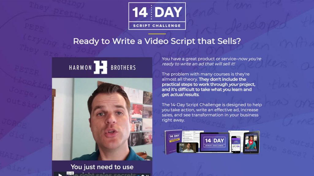 Harmon Brothers – 14-Day Script Challenge