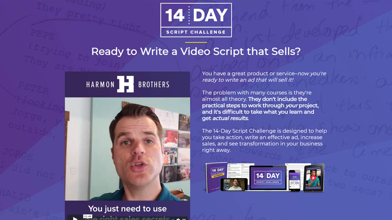 Harmon Brothers – 14-Day Script Challenge