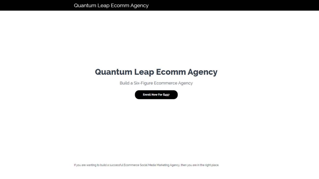 Kai Bax – Quantum Leap Ecomm Agency