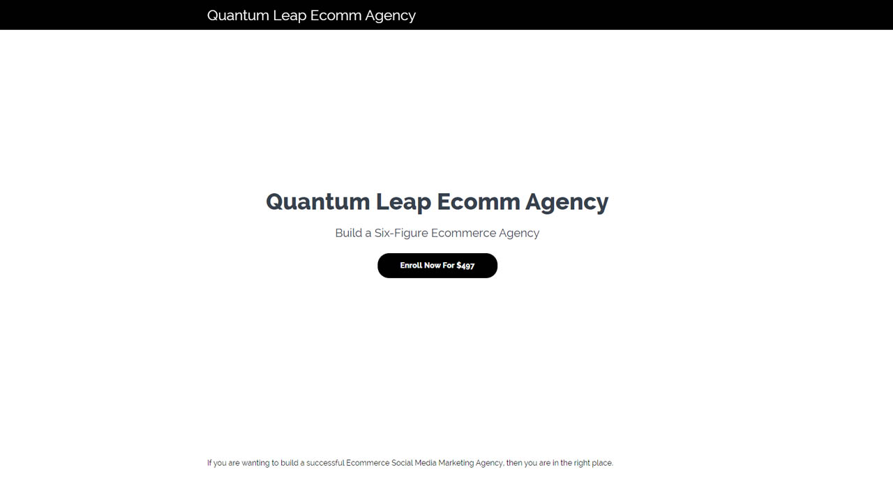 Kai Bax – Quantum Leap Ecomm Agency