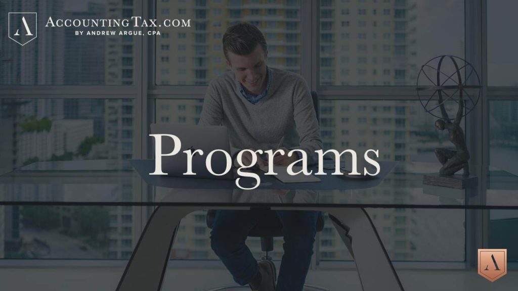 Andrew Argue – AccountingTax Programs + COVID 19 Consulting