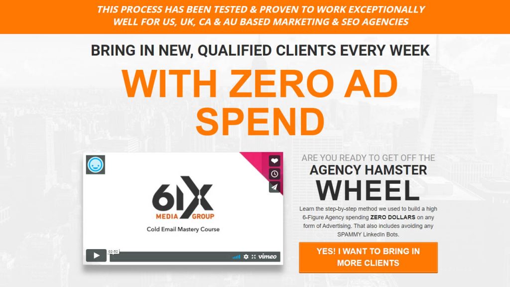 6IX Incubator – Cold Email Mastery