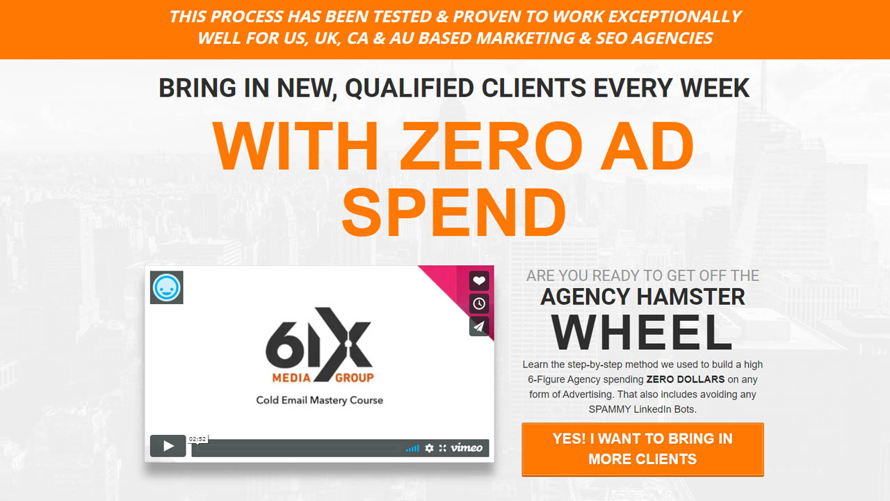 6IX Incubator – Cold Email Mastery