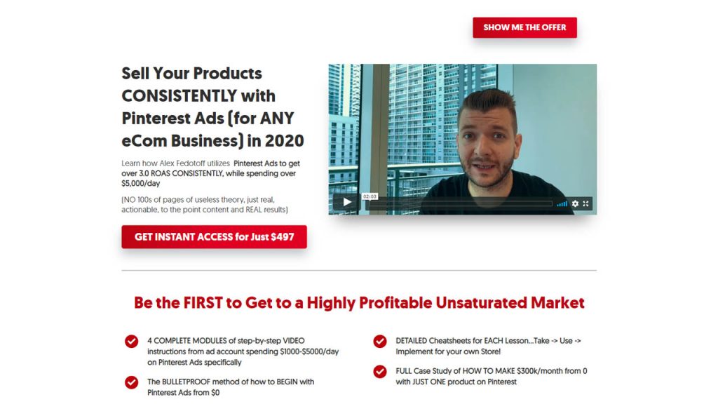 Alex Fedotoff – Pinterest Ads Blueprint 2020