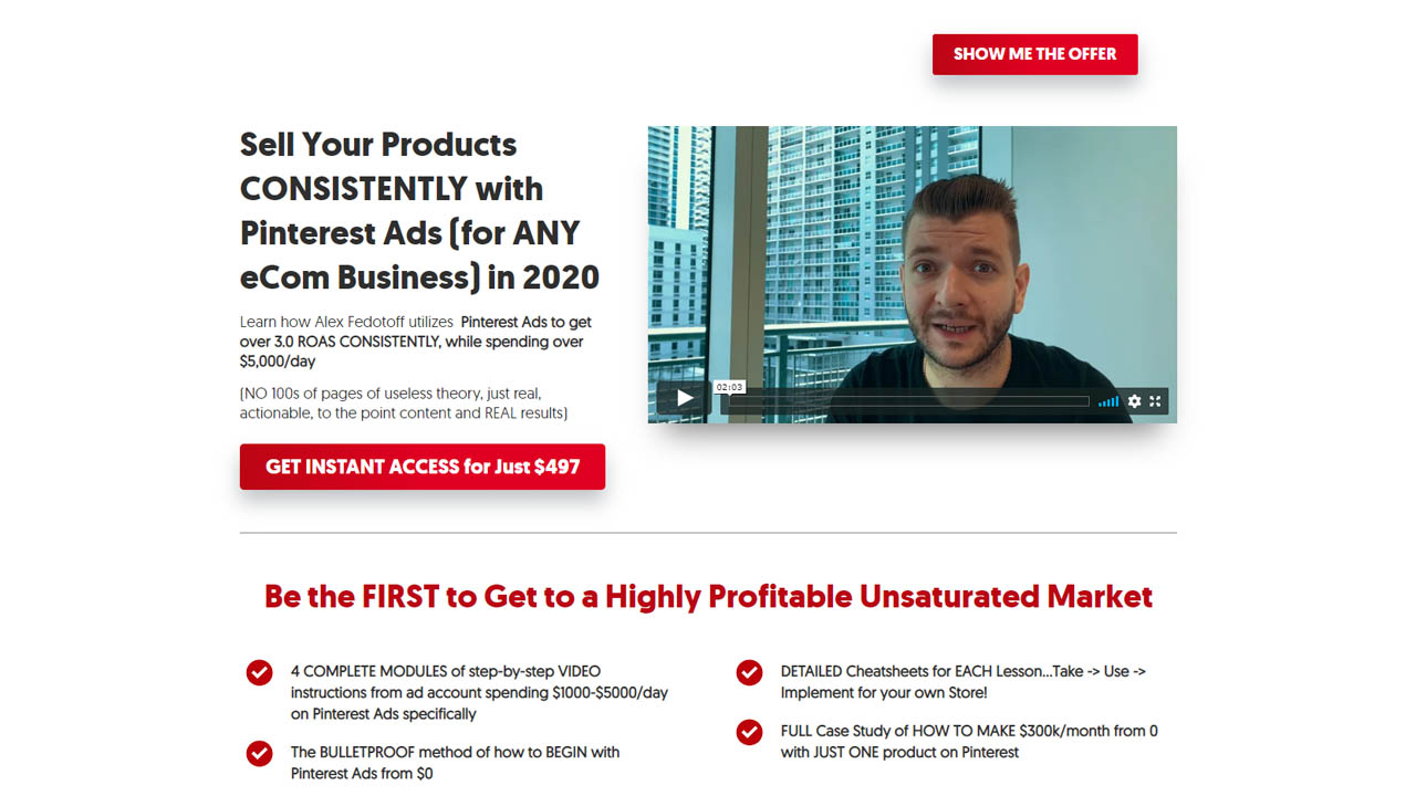 Alex Fedotoff – Pinterest Ads Blueprint 2020