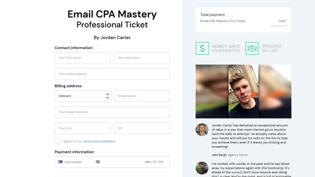 Jordan Carter – Email CPA Mastery