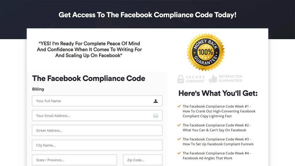 Ed Reay – The Facebook Compliance Code