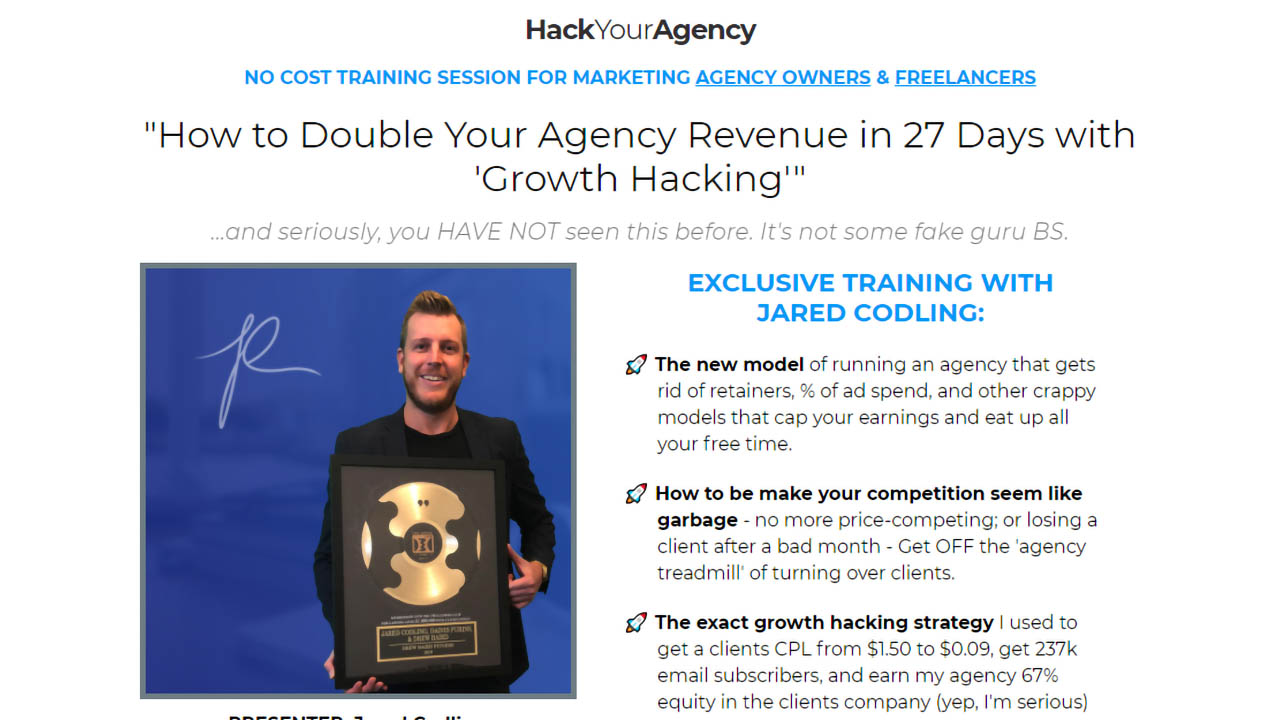 Jared Codling – Hack Your Agency Super Course