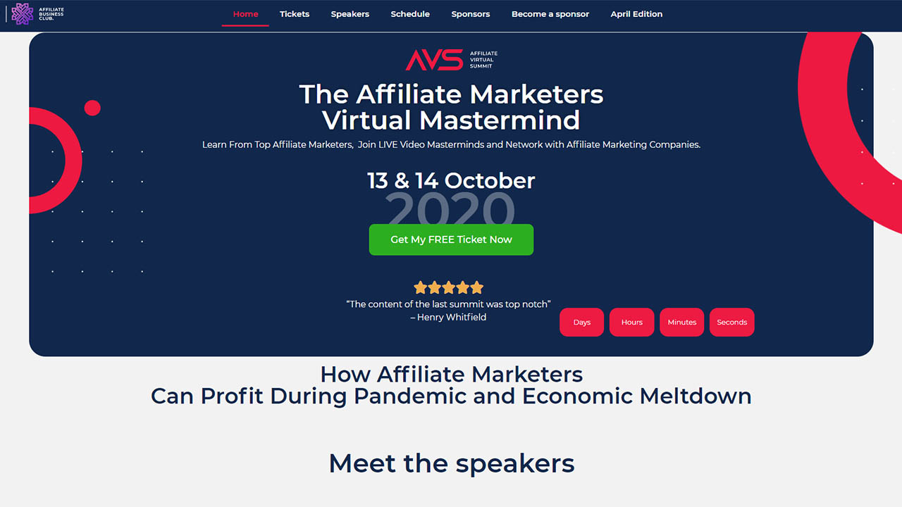 AVS – The Affiliate Marketers Virtual Mastermind 2020