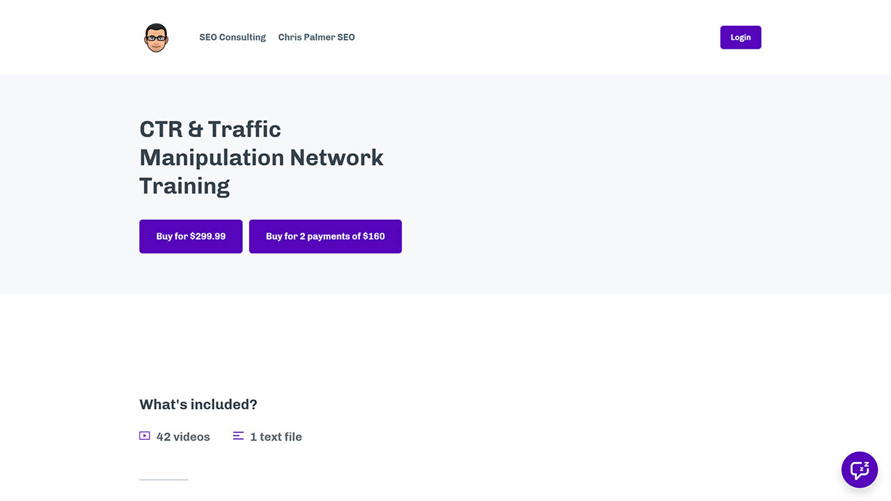 Chris Palmer – CTR and Traffic Manipulation Network Traning
