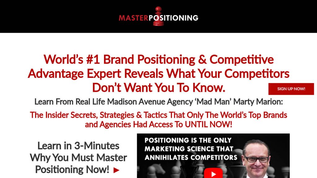 Marty Marion – Intensive Positioning Blueprint Program 2020