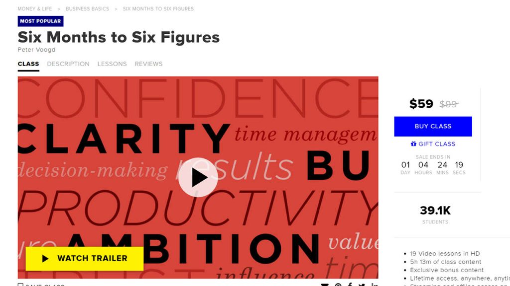 Peter Voogd – Six Months to Six Figures