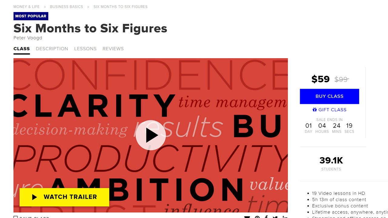 Peter Voogd – Six Months to Six Figures