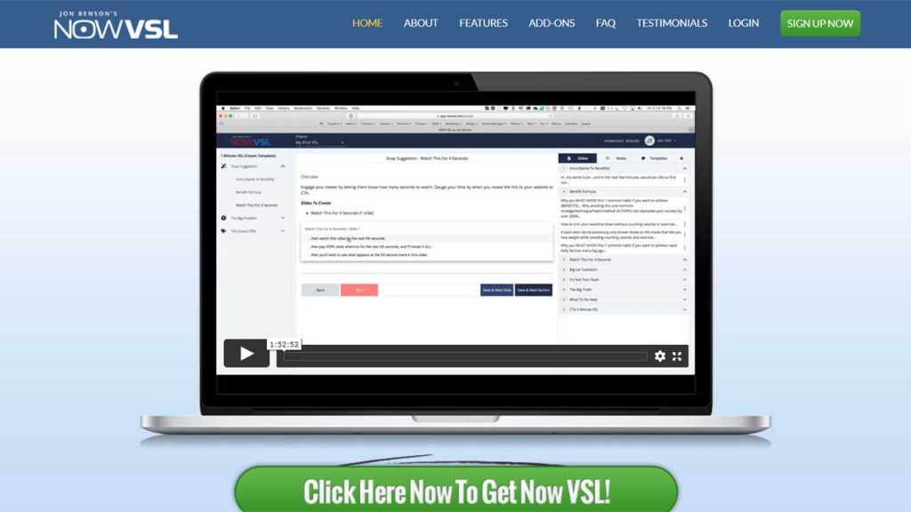 Jon Benson – NOW VSL Method 2020