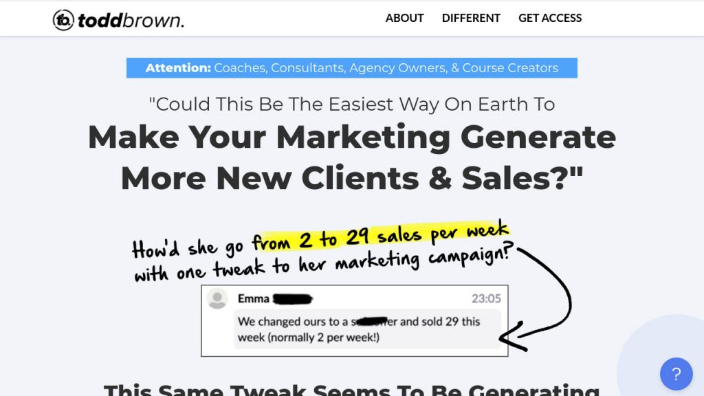 Todd Brown – S.I.N. Offer Protocol Training