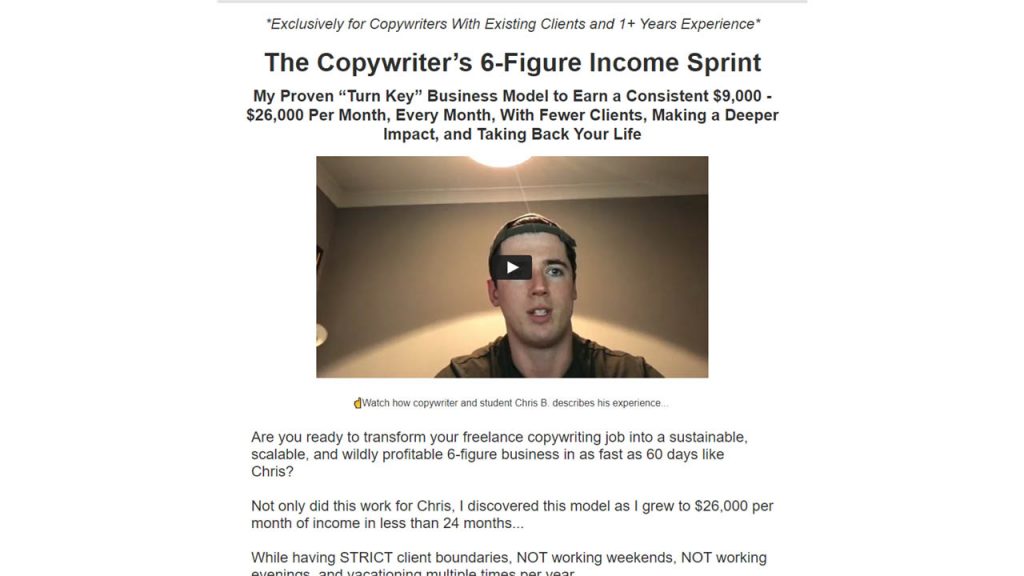 Adam Bensman – 6-Figure Income Sprint