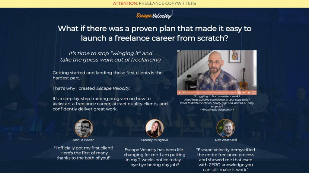 Kevin Rogers – Escape Velocity Coaching Program