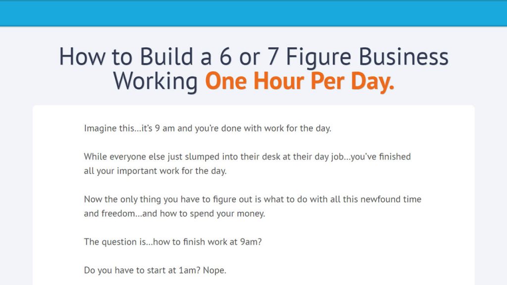 Ian Stanley – One Hour Workday