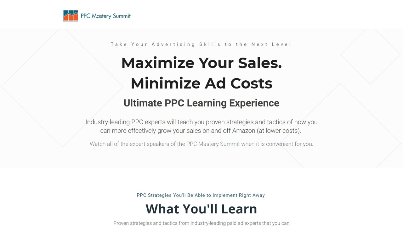 Kevin Sanderson – Amazon PPC Mastery Summit