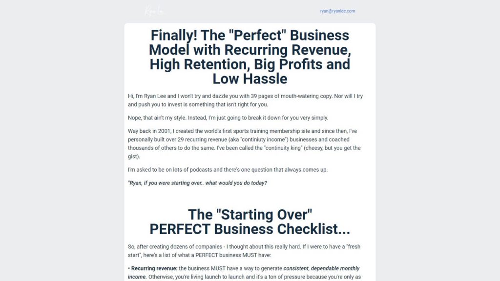 Ryan Lee – Niche Association Workshop