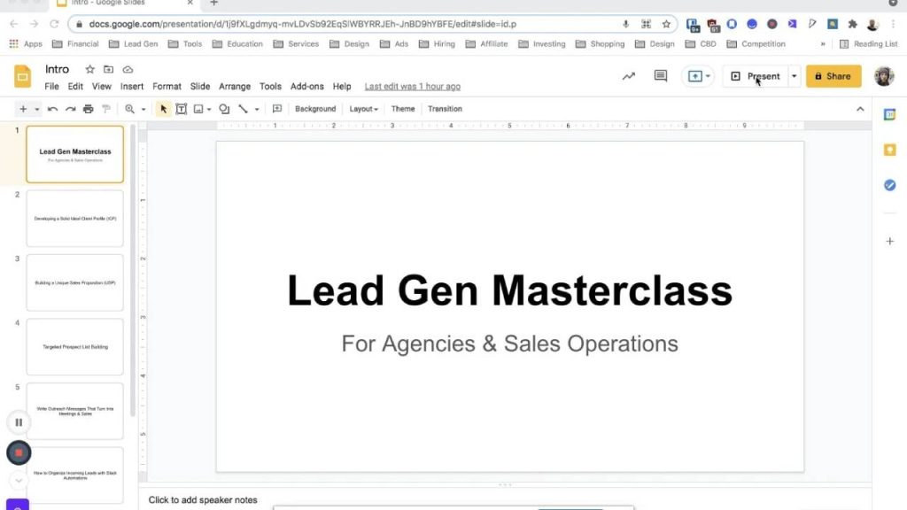 Alex Gray – Lead Gen Masterclass