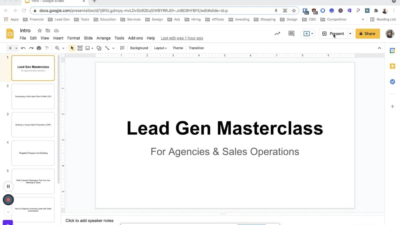 Alex Gray – Lead Gen Masterclass