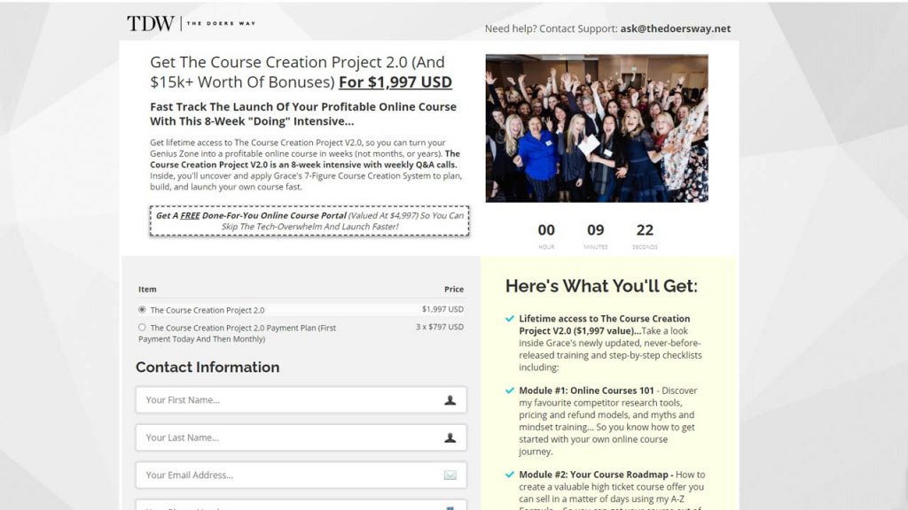 Grace Lever – The Course Creation Project V2.0