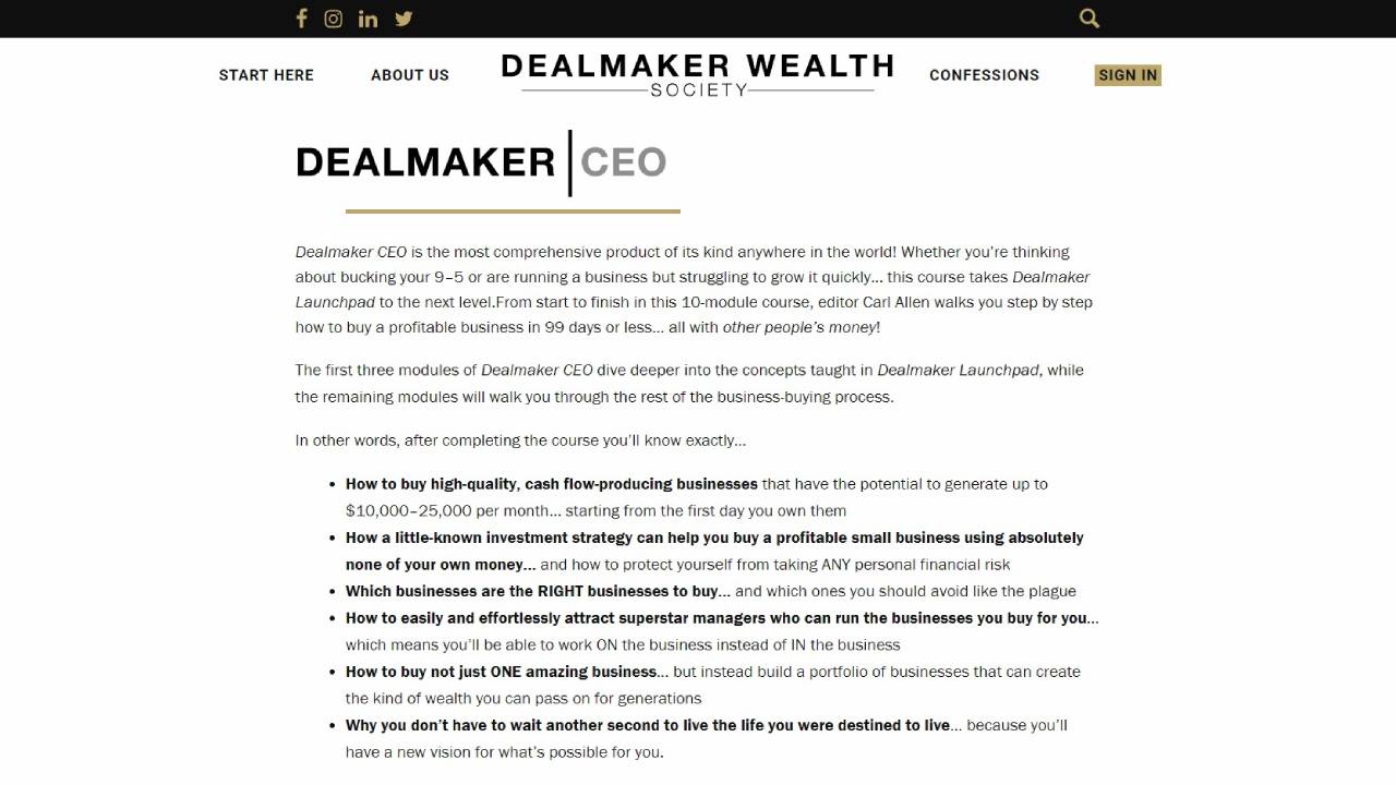 Carl Allen – Dealmaker CEO 2021