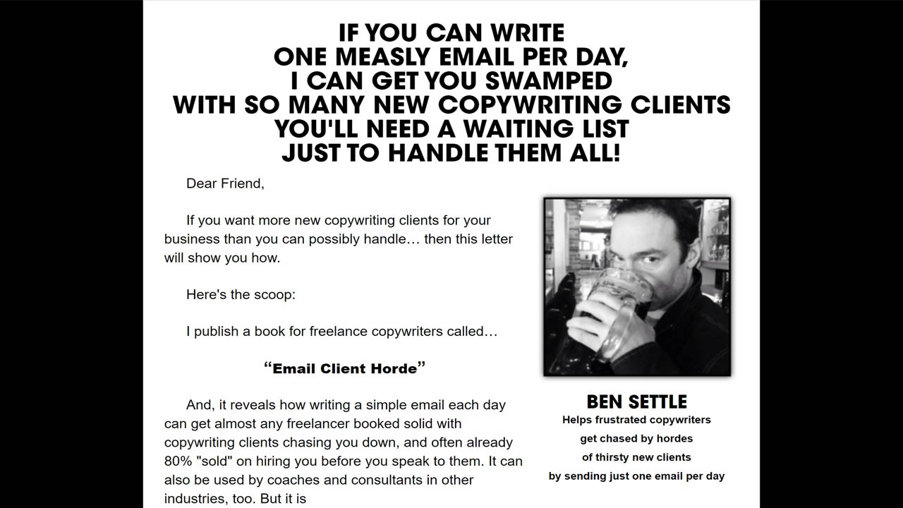 Ben Settle – Email Client Horde