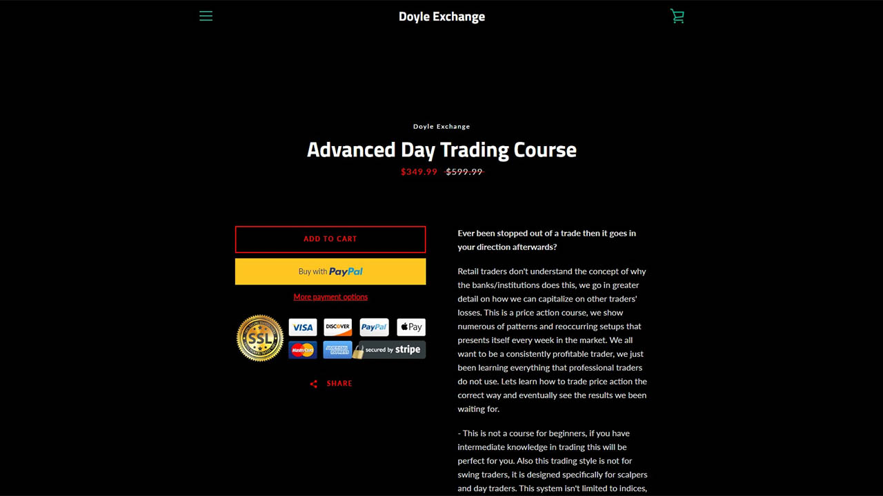 Doyle Exchange – Advanced Day Trading Course