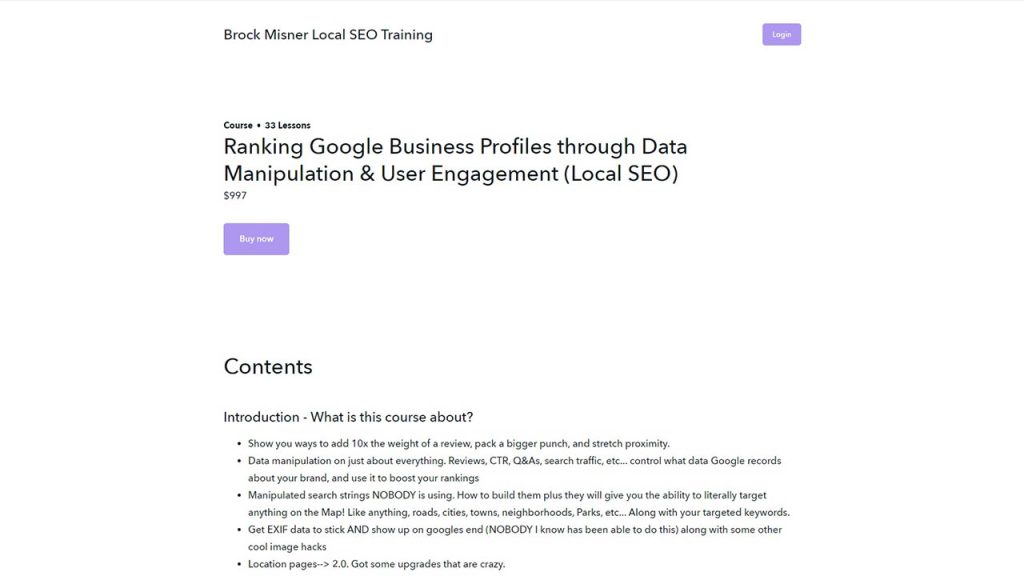 Brock Misner – Ranking Google Business Profiles