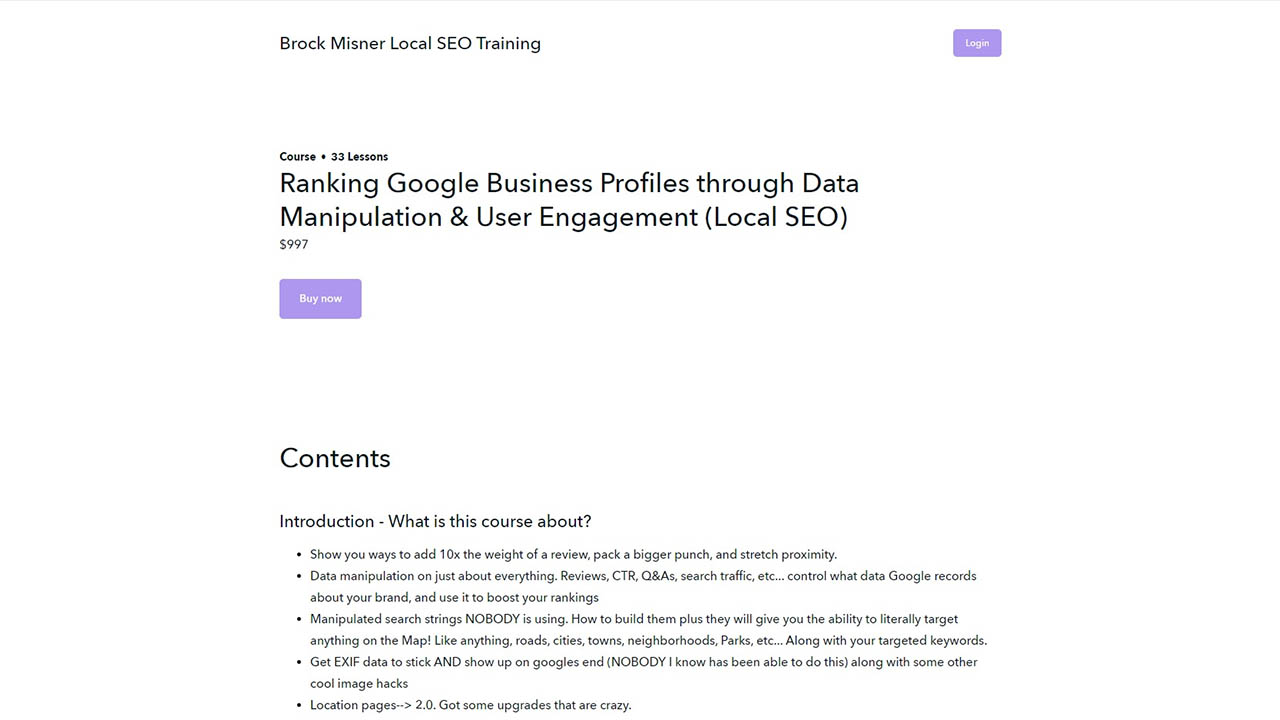 Brock Misner – Ranking Google Business Profiles