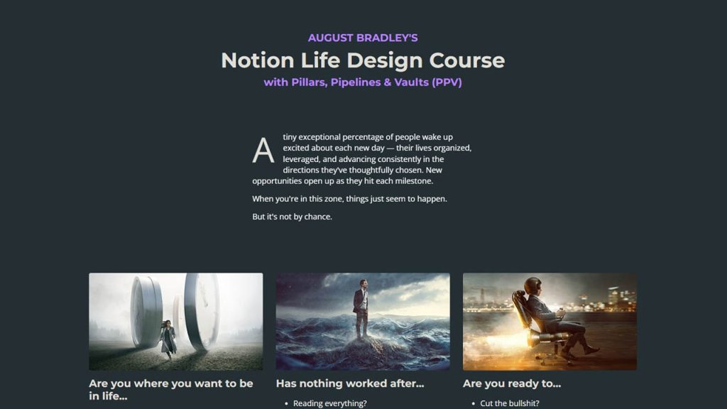 August Bradley – Notion Course