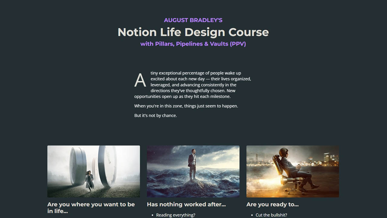 August Bradley – Notion Course