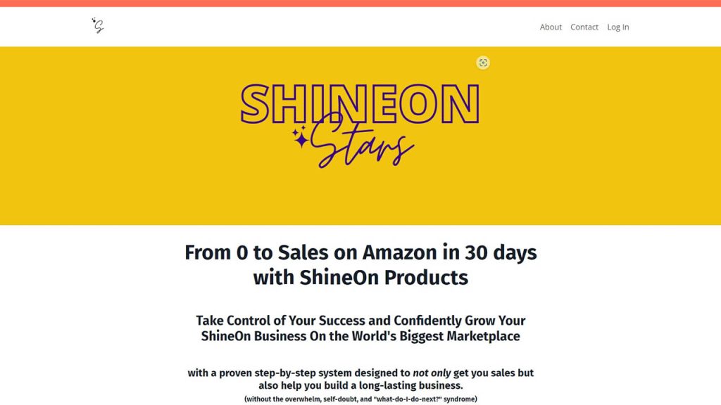 Shineon Stars – From 0 to Sales on Amazon In 30 Days