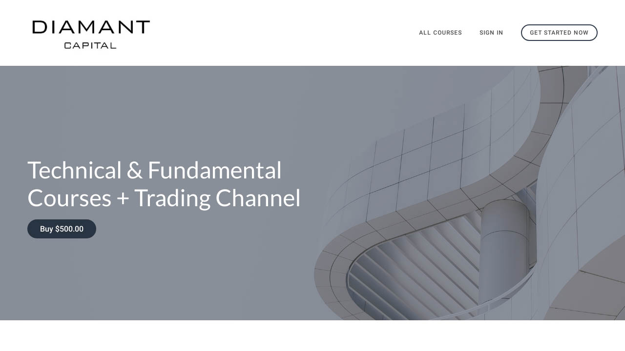 Diamant Capital Academy – Technical & Fundamental Courses
