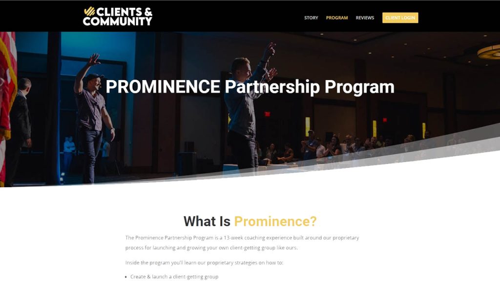 Clients & Community – Prominence Partnership Program