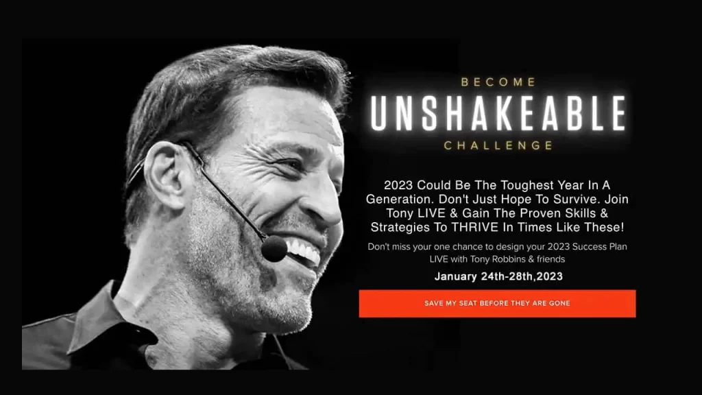 Tony Robbins – Become Unshakeable Challenge 2023