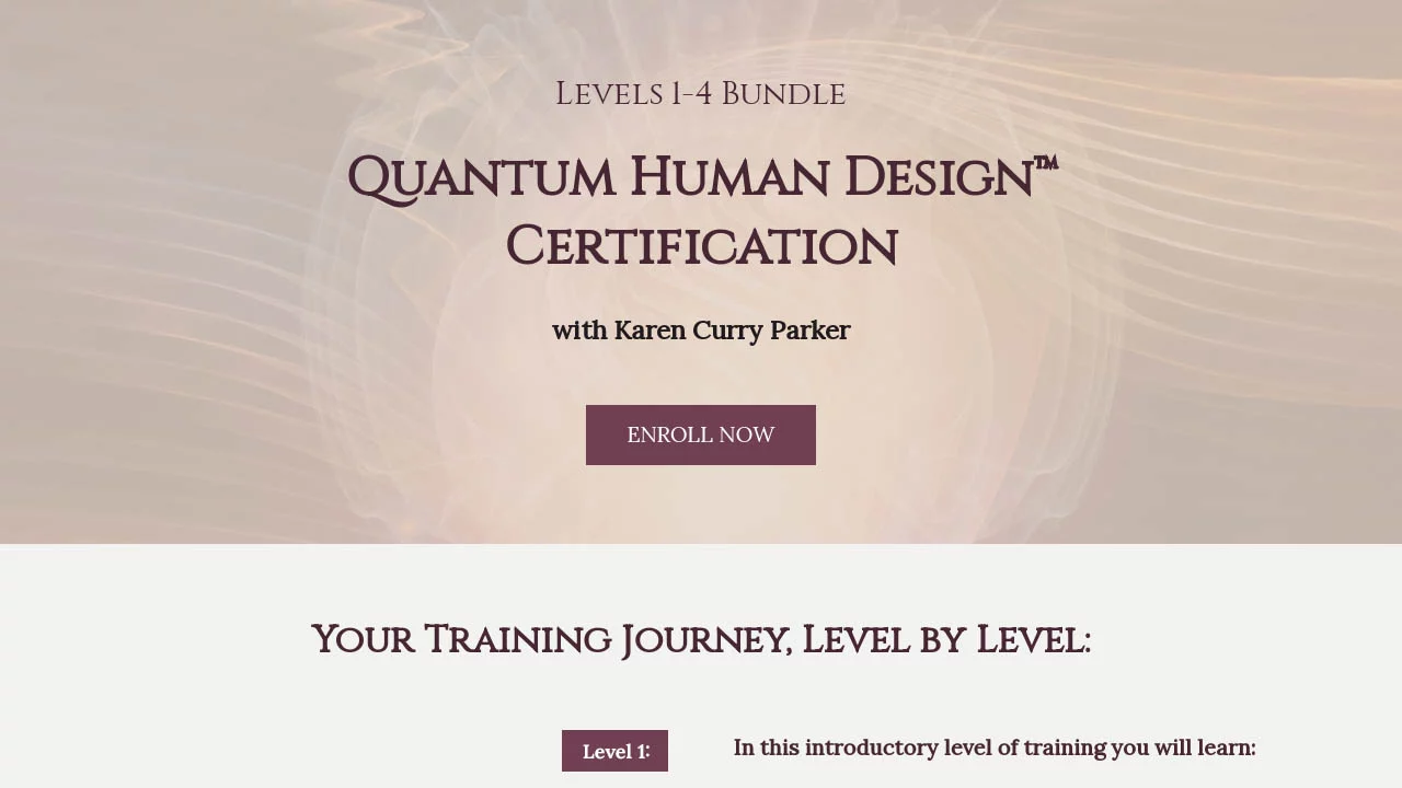 Karen Curry Parker – Quantum Human Design™ Professional Training