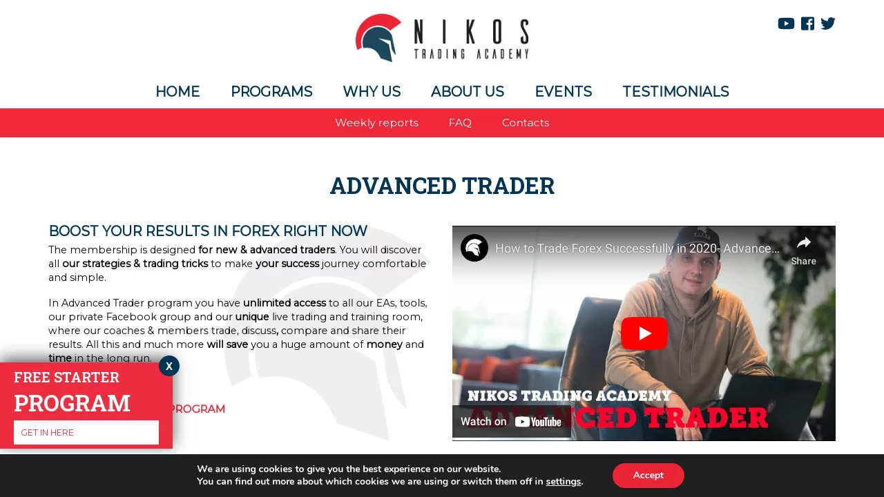 Nikos Trading Academy – Advanced Trader