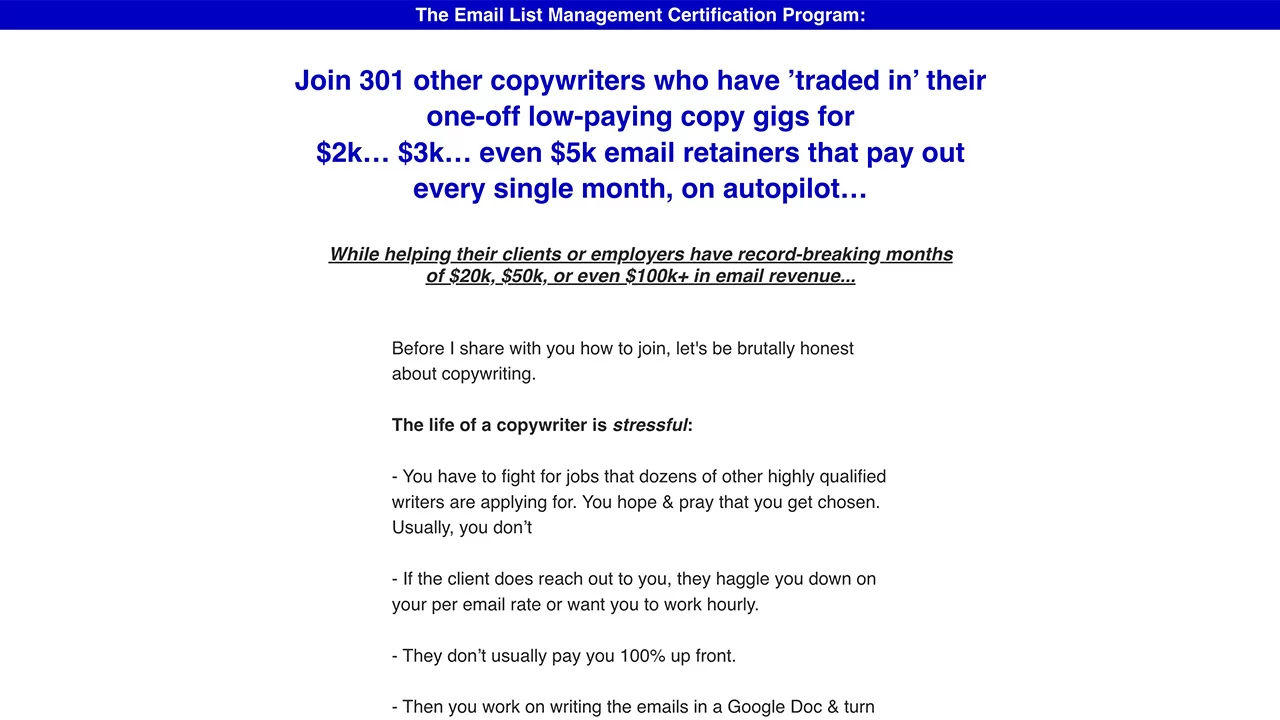 Troy Ericson – Email List Management Certification