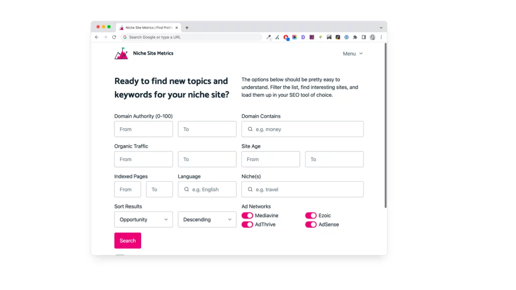 Ian Nuttall – Niche Site Metrics
