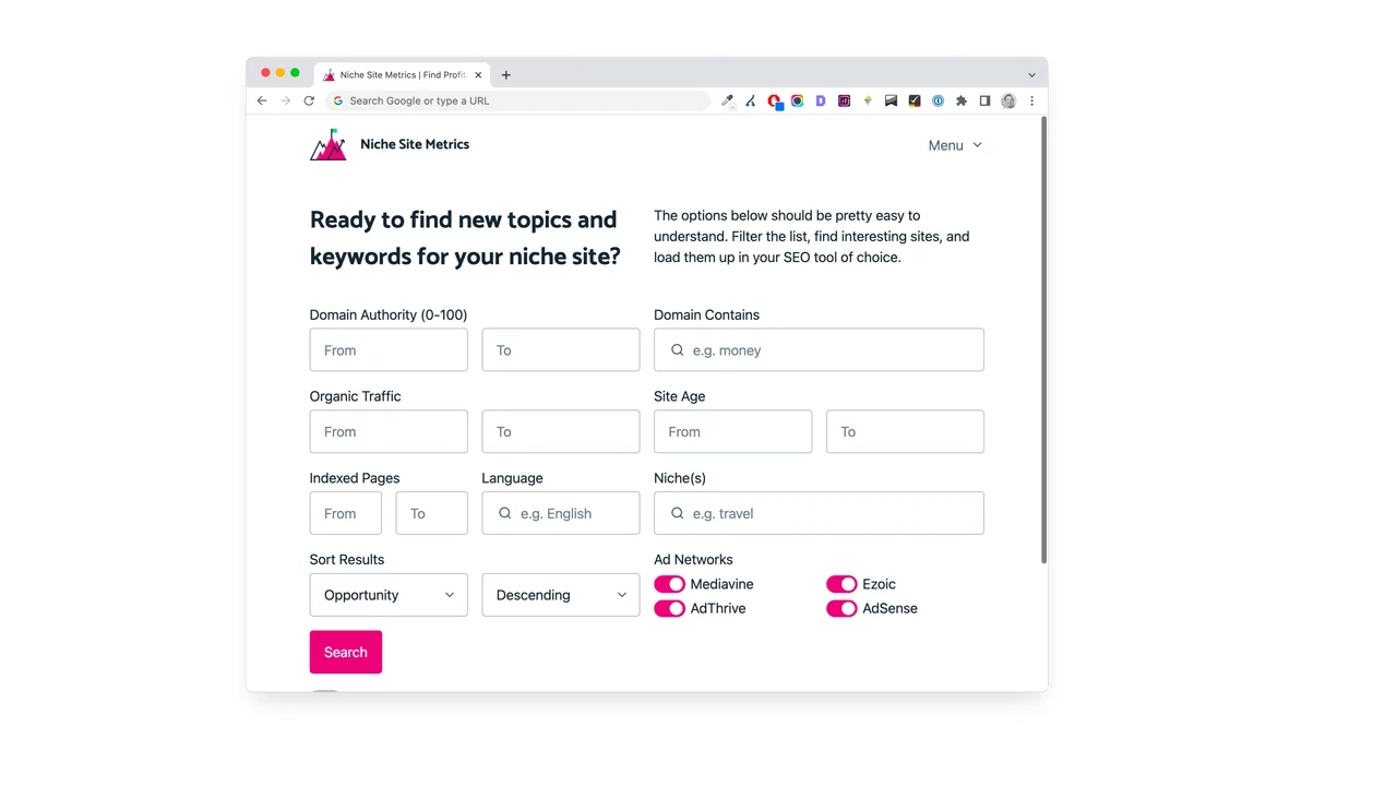Ian Nuttall – Niche Site Metrics
