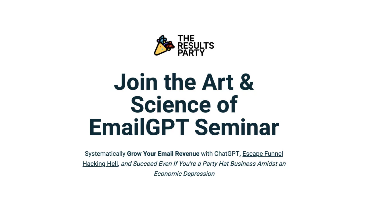 Mike Becker – Art, Science of EmailGPT Seminar