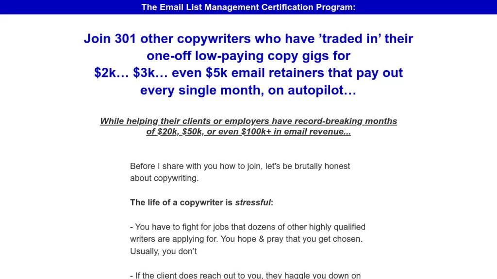 Troy Ericson – The Email List Management Certification Program