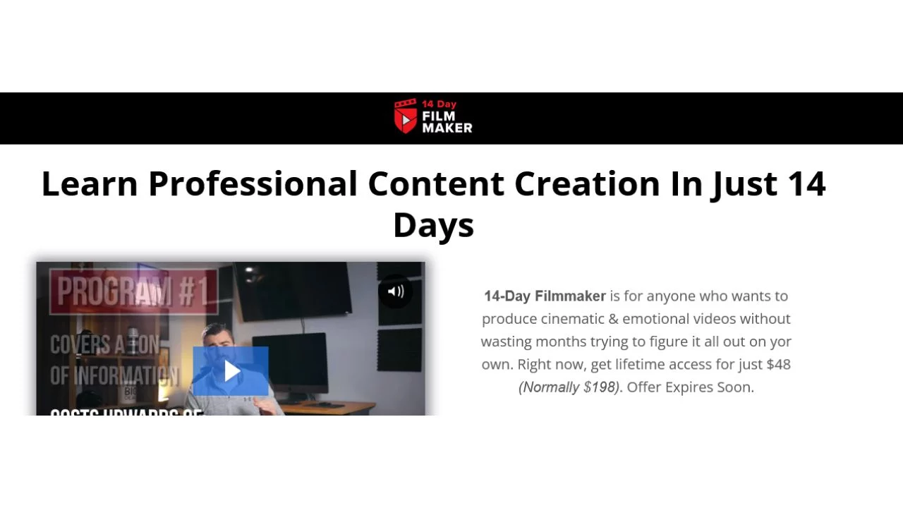 Paul Xavier – 14 Day Filmmaker – Learn Pro Content Creation In Just 14 Days