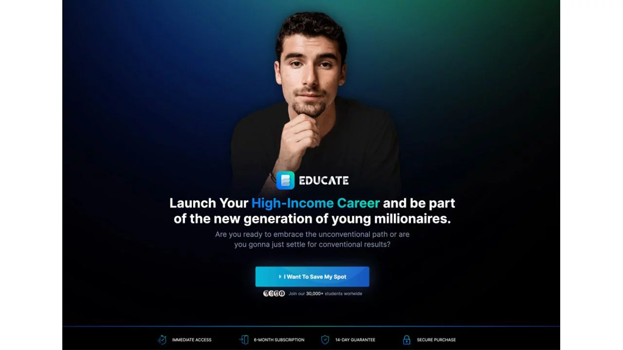 Iman Gadzhi – Educate.io – Revolutionizing Online Learning Courses