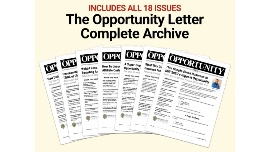 Duston McGroarty – Opportunity Letter Archive